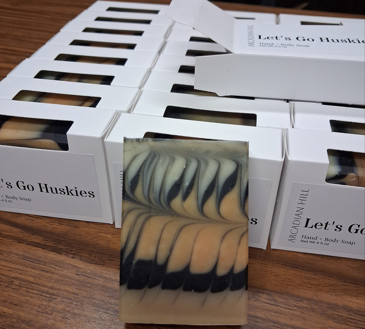Let's Go Huskies Soap