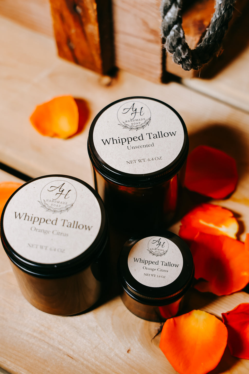 Whipped Tallow- 3 Options, 3 Sizes